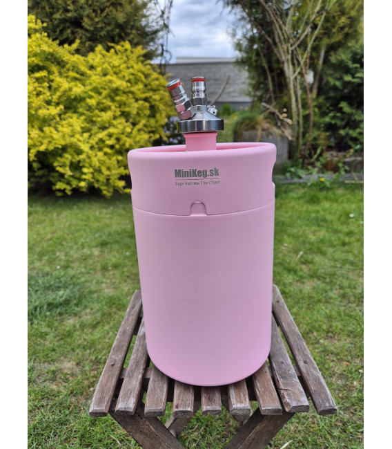 Minikeg 5 L pink LINE - jolly s nerezovou ihlou