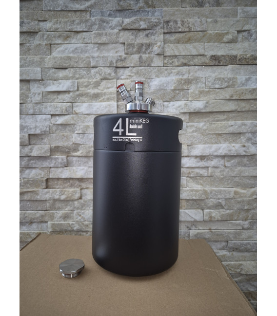 Mini keg 2 L WHITE DOUBLE WALL vacuum