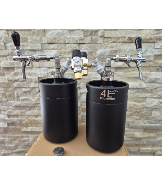 BnB Brewer's Choice 2 x 5 L minikeg double wall BLACK
