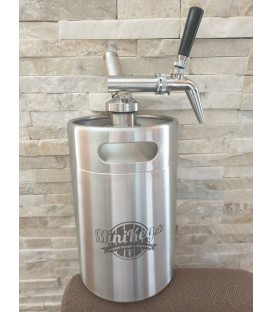 Minikeg 3,8 L DOUBLE WALL NITRO COLD BREW  complet system nerez