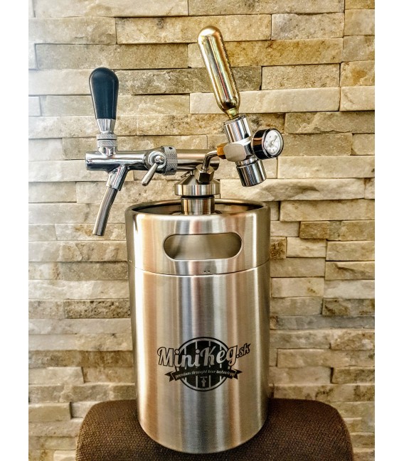 Minikeg 3,8 L DOUBLE WALL STEEL NITRO COLD BREW  complet system