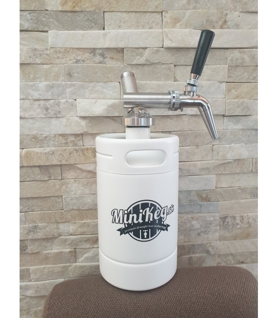 Minikeg 2L DOUBLE WALL WHITE NITRO COLD BREW  complet system