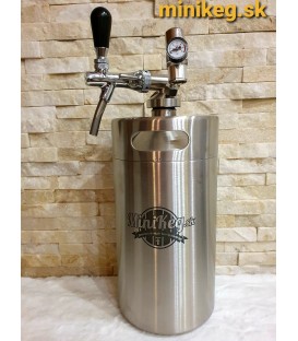 Minikeg 4 L DOUBLE WALL for beer + profi 1 + twist tube and faucet with control flow