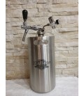 Minikeg 5 L DOUBLE WALL for beer + profi 1 + twist tube and faucet with control flow