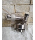 Ball lock head for minikeg with direct tap arm