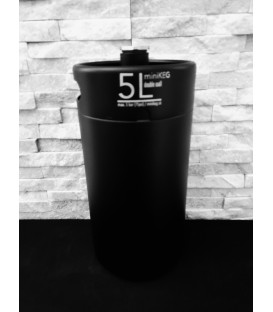 Mini keg 5 L DOUBLE WALL vacuum black