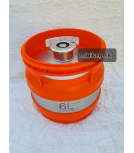 MiniKeg 6 L FLACH s ochranným krytom oranžový