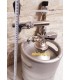 5 L A type US Silver minikeg SS ready with profi tap with compensator