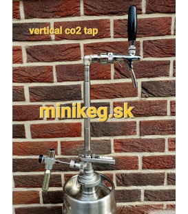 Chrome tap on steel arm with correction to co2 regulátor sodastream ready