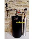 5 L DOUBLE WALL stainless tap SS soda complet set duotight