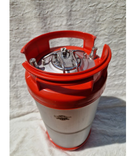 Minikeg 19 L corny keg red cover HDPE