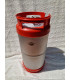 Minikeg 19 L corny keg red cover HDPE